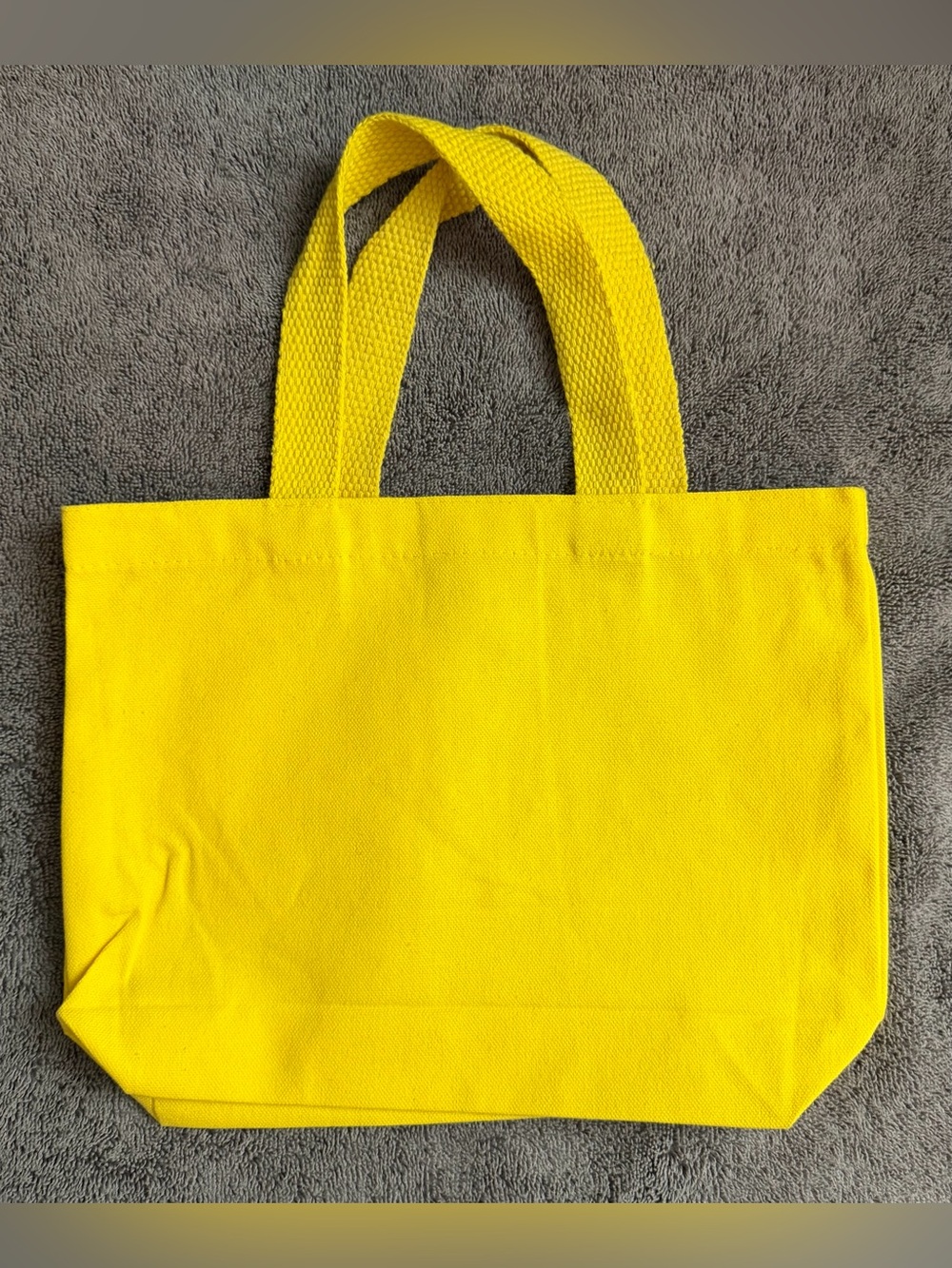 Reusable Canvas Gift Bag - Yellow Floral Canvas Tote Bag - Picture 6 of 7